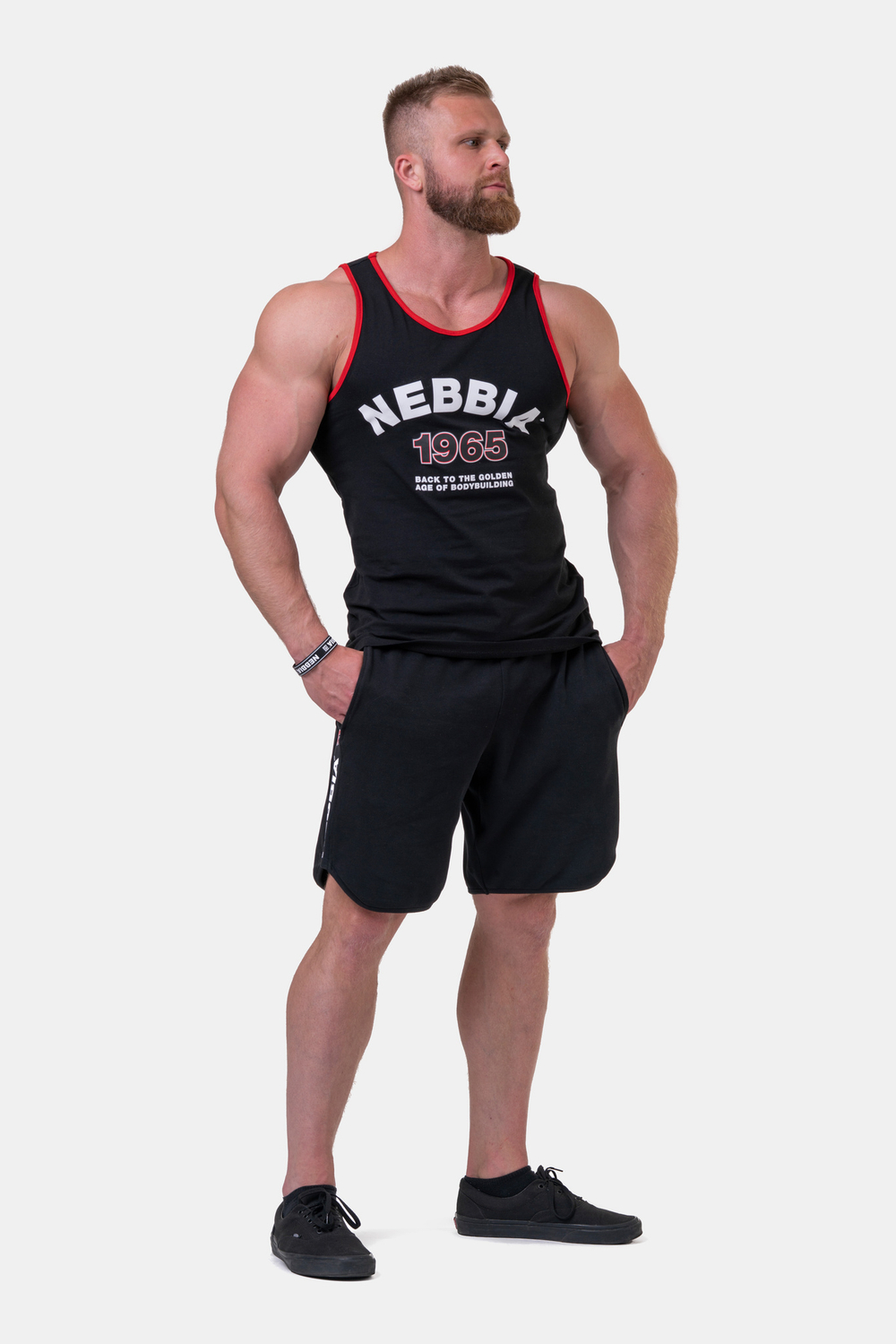 Мужская майка Nebbia Old-school Muscle tank top 193 black