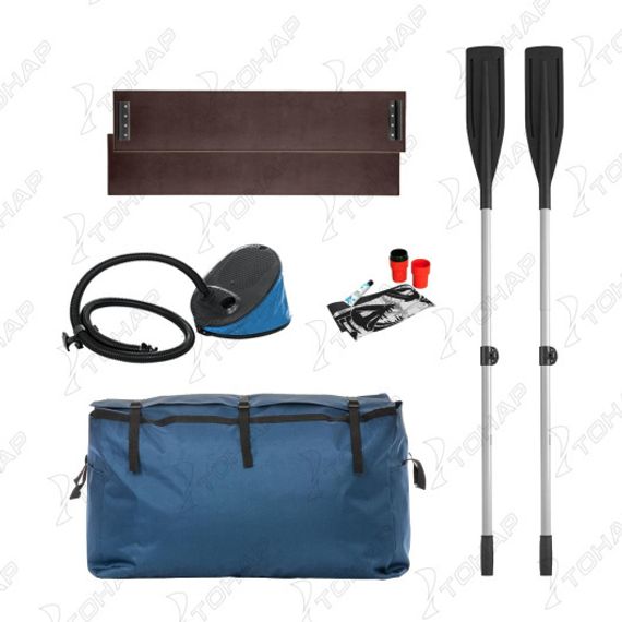 Лодка Тонар Алтай А360 (надувное дно) принт Рыбы