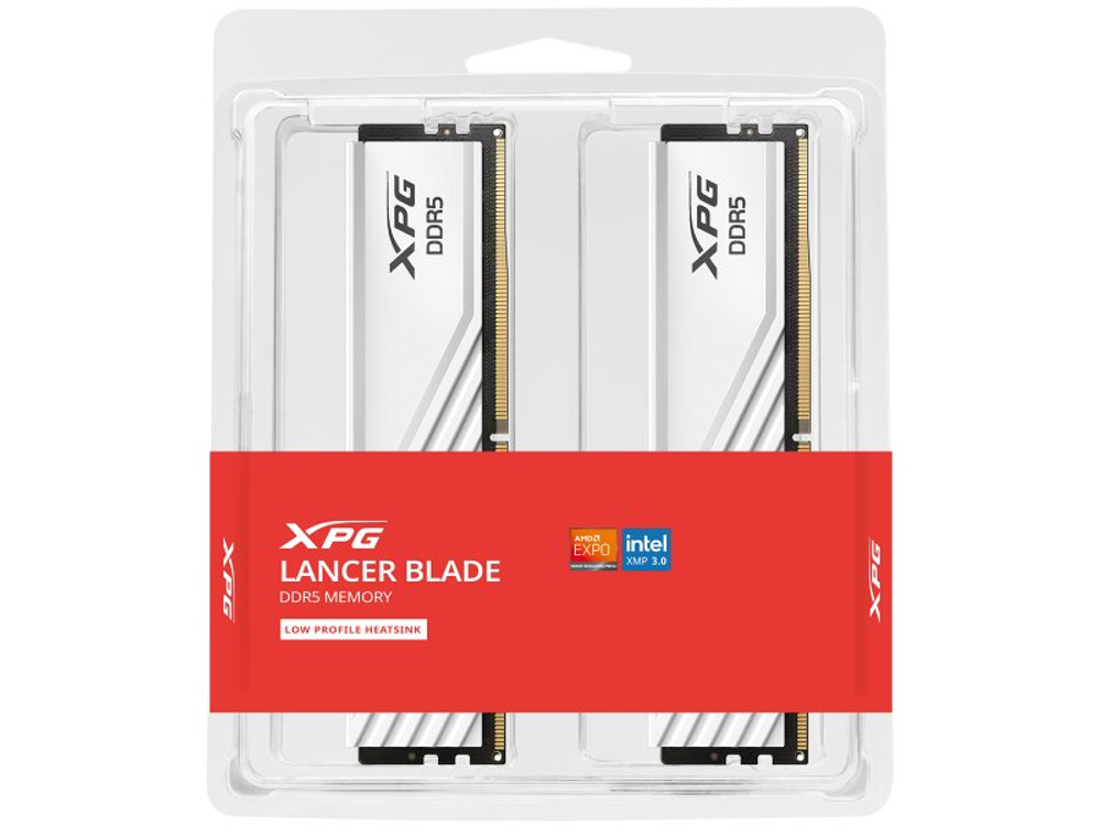 Оперативная память ADATA XPG Lancer Blade AX5U5600C4632G-DTLABWH, DDR5 2х 64ГБ 5600 МГц, DIMM, RTL