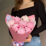 Букет пионов 9 шт ( Сара Бернар )