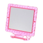 Зеркало настольное в пластиковой оправе «Классика - Ромбы» прямоугольник, подвесное 13,5*11см (Стикер на минивложение 25шт)