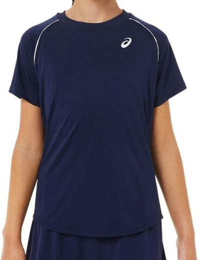 Футболка для девочки теннисная Asics Tennis Short Sleeve Top - peacoat