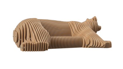 Параметрическая скамейка медведь 2600х1700х900мм SK00314