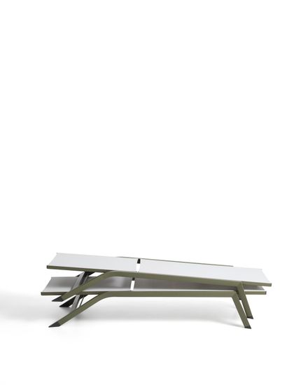 Шезлонг Capraia из зеленого алюминия