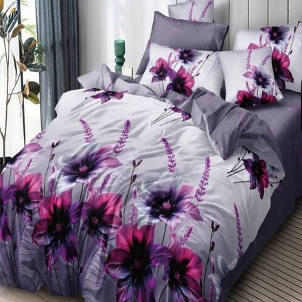 Комплект постельного белья "О. NIGHT FLO", поплин, 100% хлопок, Россия.