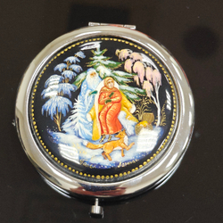 Ручное зеркало "Морозко" (худ. роспись Палех)