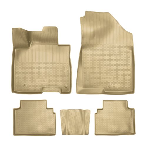 Ковры в салон Norplast/Unidec для Hyundai Tucson V (2021-), Бежевый, длинная база, арт.NPA11-C31-735-B