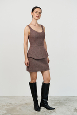 Топ корсетный шерстяной