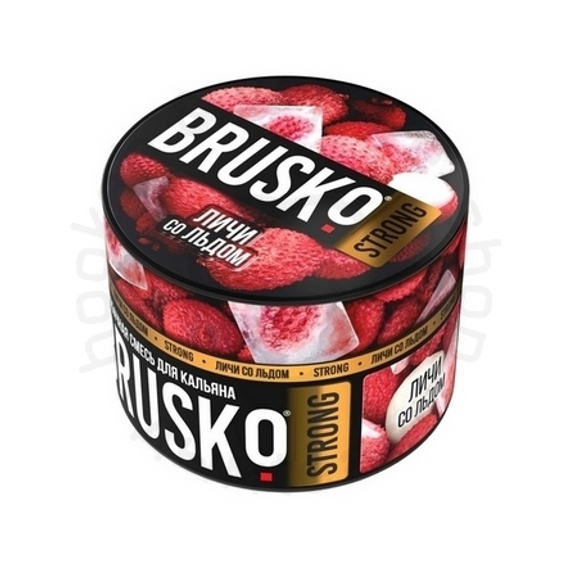 Бестабачная смесь для кальяна BRUSKO, 50 г, Личи со льдом, Strong