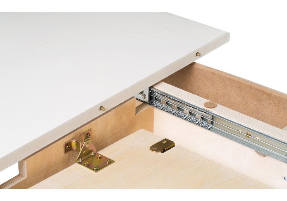 Стол Авилла 150(200)х110х77 молочный / золото