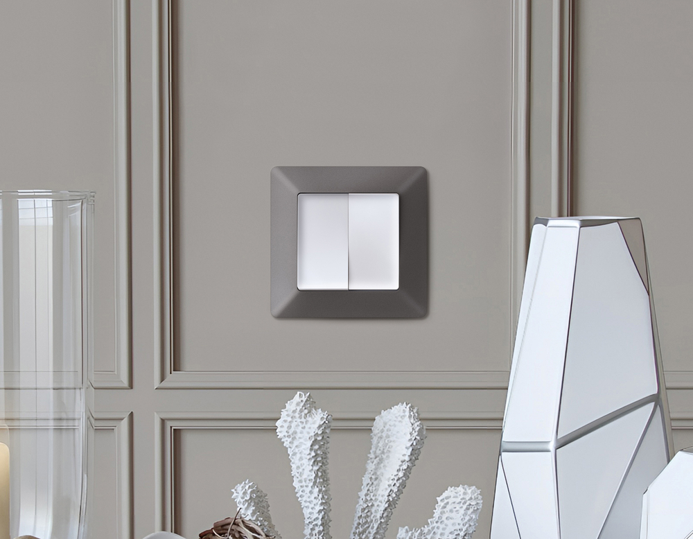 AF110652 Рамка ALFA Line (Антрацит серый) 2-ая