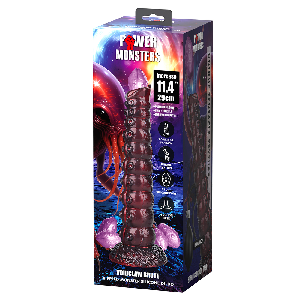 Power Monsters Voidclaw Brute - Фаллоимитатор яйцеродящий на присоске, 29 см