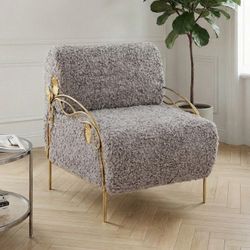 Кресло Нимфея Серый Бронза