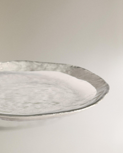 Zara Home тарелка пирожковая из стекла, цвет золотой, 15 см
