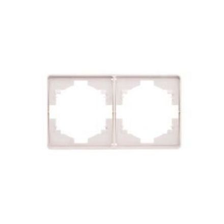 Рамка ROUND 2-постовая перламутр KRANZ