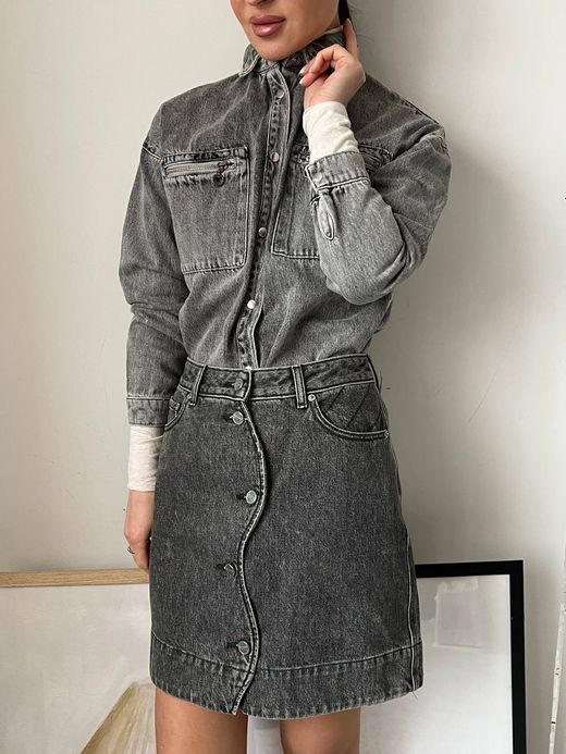 Джинсовая юбка Ganni, s