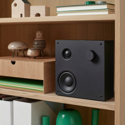 IKEA VAPPEBY  (ИКЕА ВАППЕБЙ)  -  Колонки Bluetooth, черные/2 шт gen 3, 20x20 см