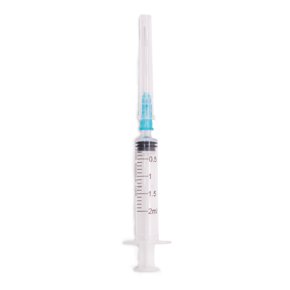VITAVET PRO Шприц одноразовый 2 мл 3-х компонентный с иглой 23G 0,6х32 мм