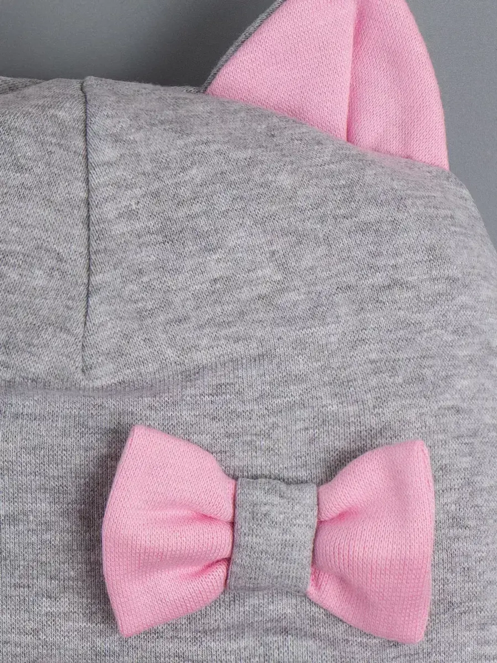 Шапка с ушками трикотажная и снуд