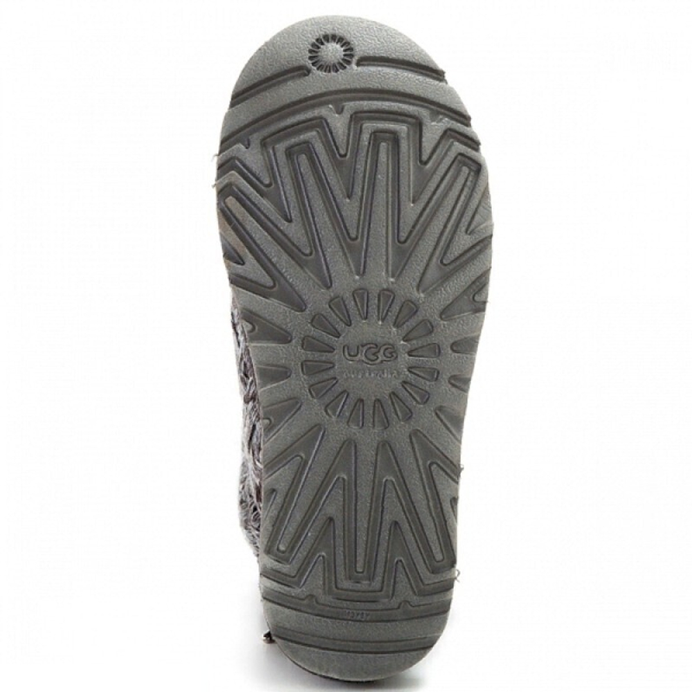 Угги Bailey Bow Mini Metallic Grey