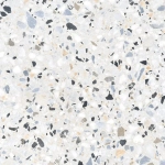 Керамогранит Alma Ceramica GFU57TRZ07L Terrazzo 57x57 белый лаппатированный под камень