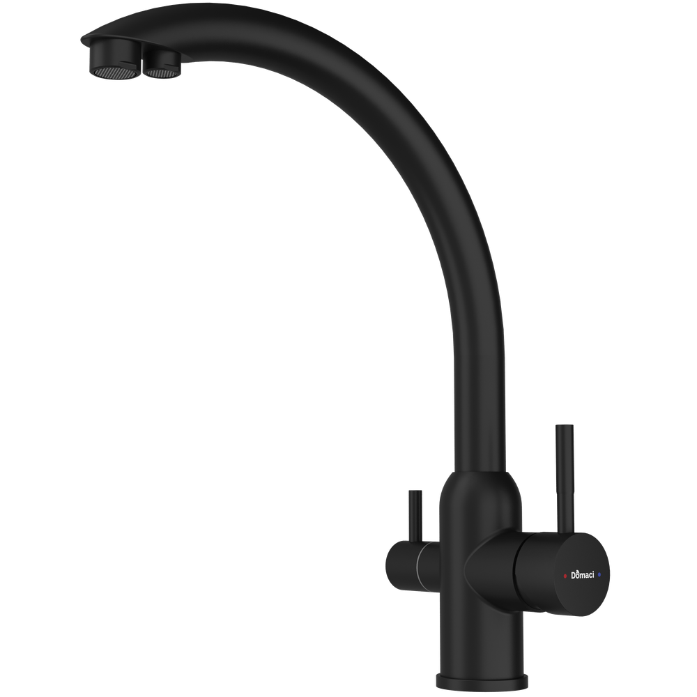 Смеситель для кухни Domaci Ливорно D8649BK черный матовый