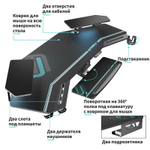 Стол для компьютера (для геймеров) с подставкой под клавиатуру и электрической регулировкой по высоте Eureka ERK-ES71-B-EU