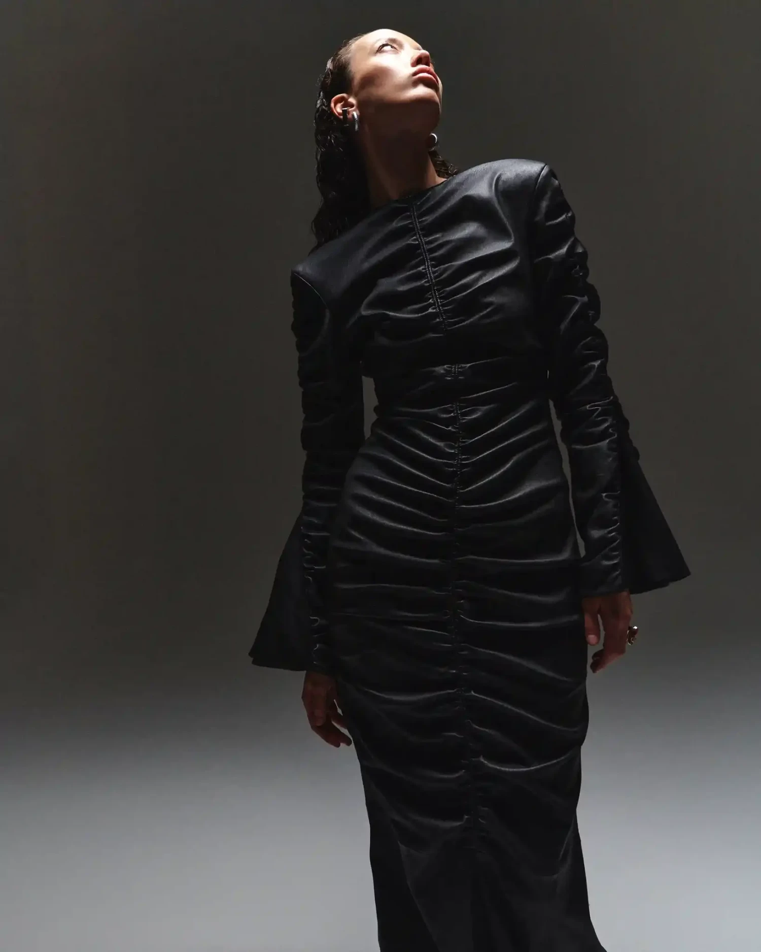 Платье Mermaid из кожи наппа