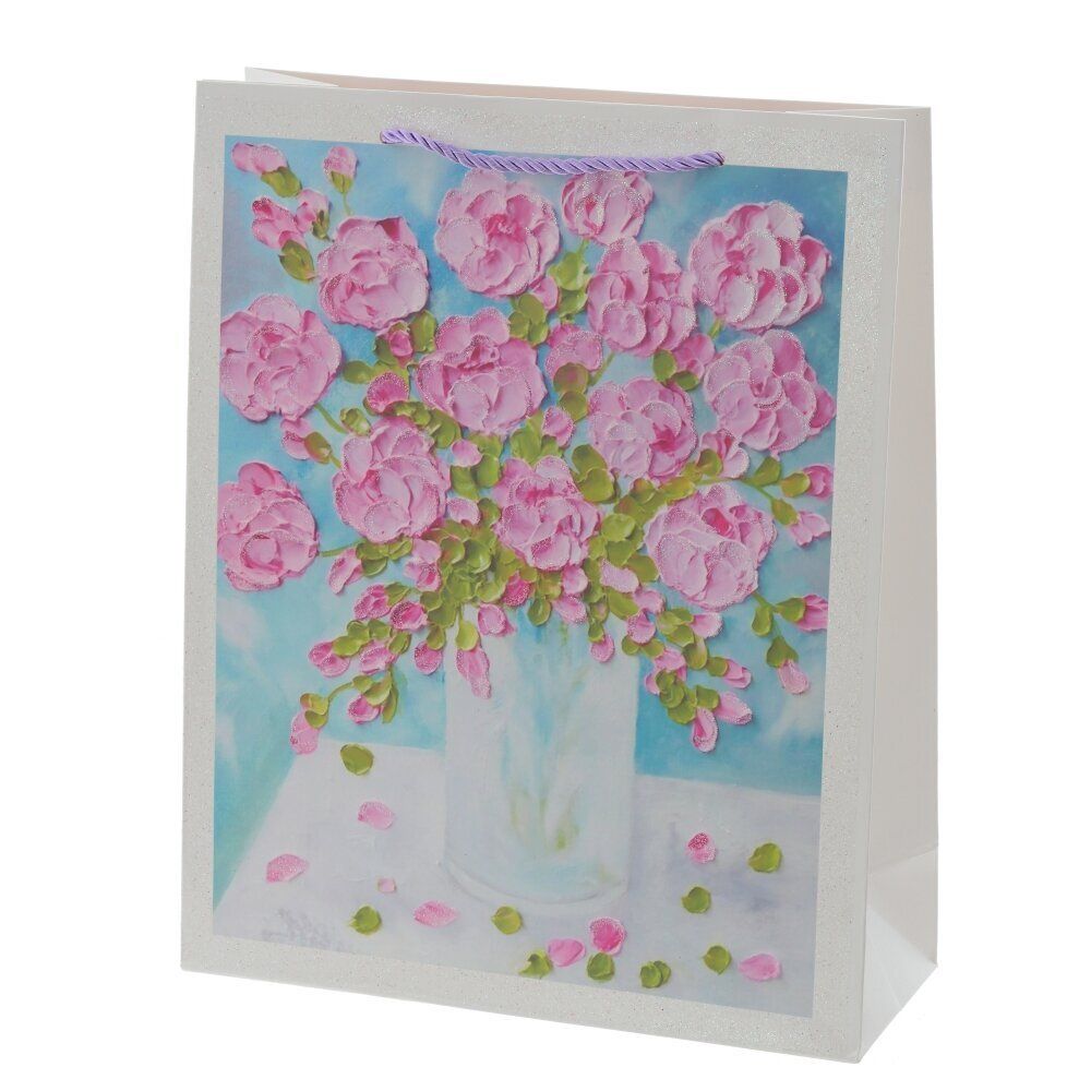 GAEM Пакет подарочный (бумага 210г/м2, блок микс 12шт), L26 W10 H32 см, 4в.