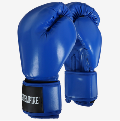 Перчатки боксёрские детские FIGHT EMPIRE, 8 унций, цвет синий