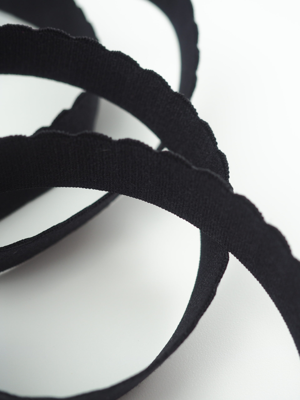 Резинка отделочная черная широкая ажурная ширина 18 мм с учетом фестона