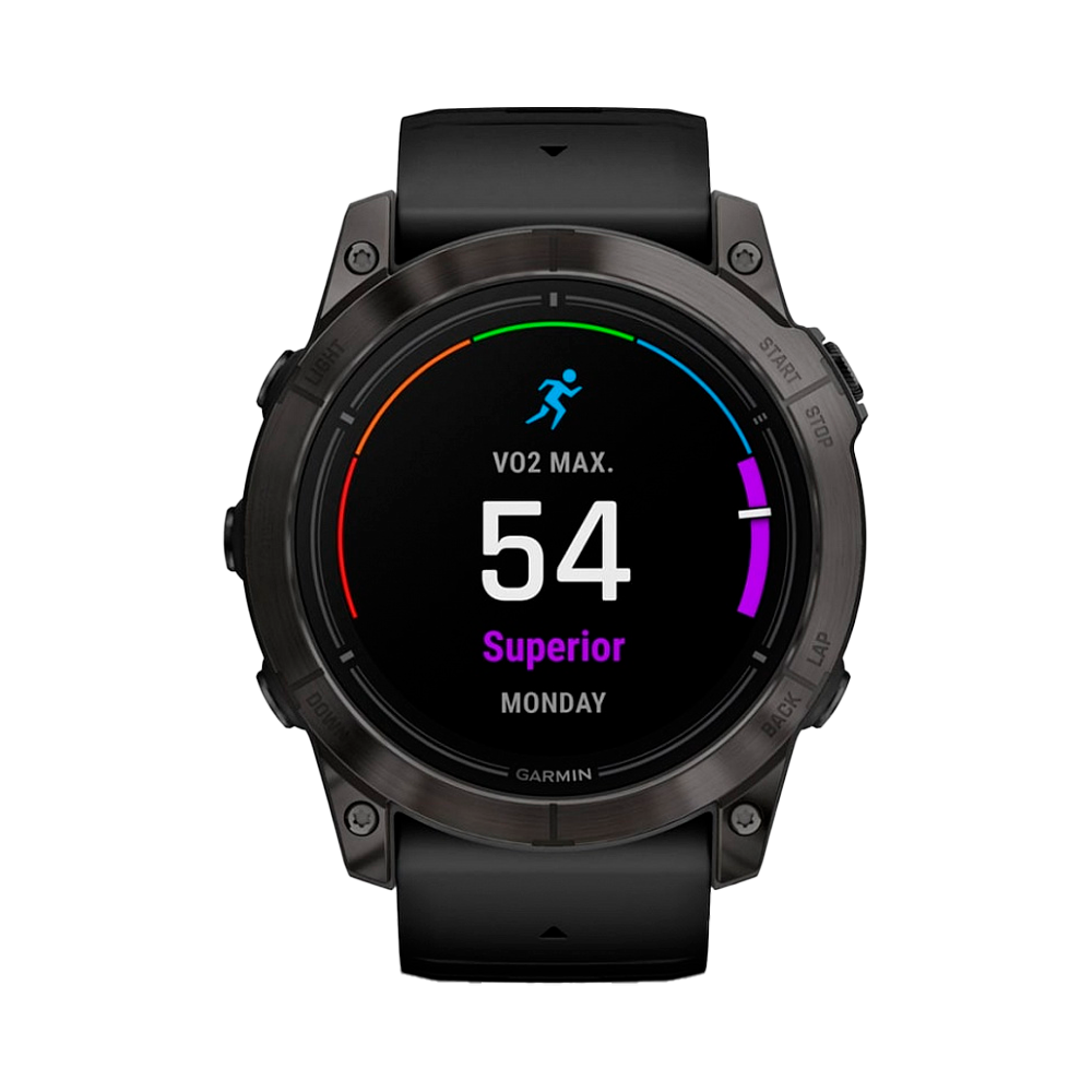 Умные часы Garmin Epix Pro (Gen 2), 51mm, Sapphire Edition Carbon Gray DLC Titanium with Black Band (010-02804-01)