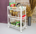 Полка для хранения овощей (3секции) на колесах М2730