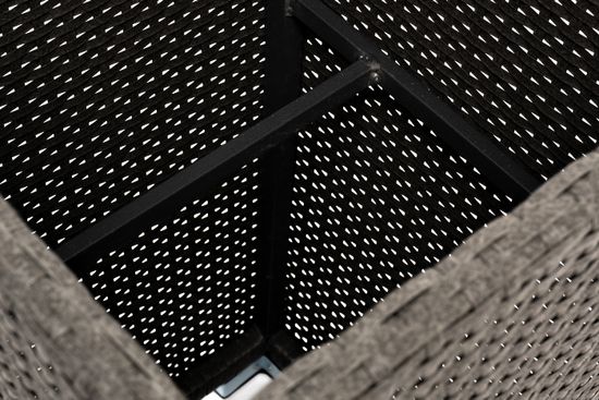 "Капучино" кашпо для цветов плетеное из искусственного ротанга, цвет бежевый