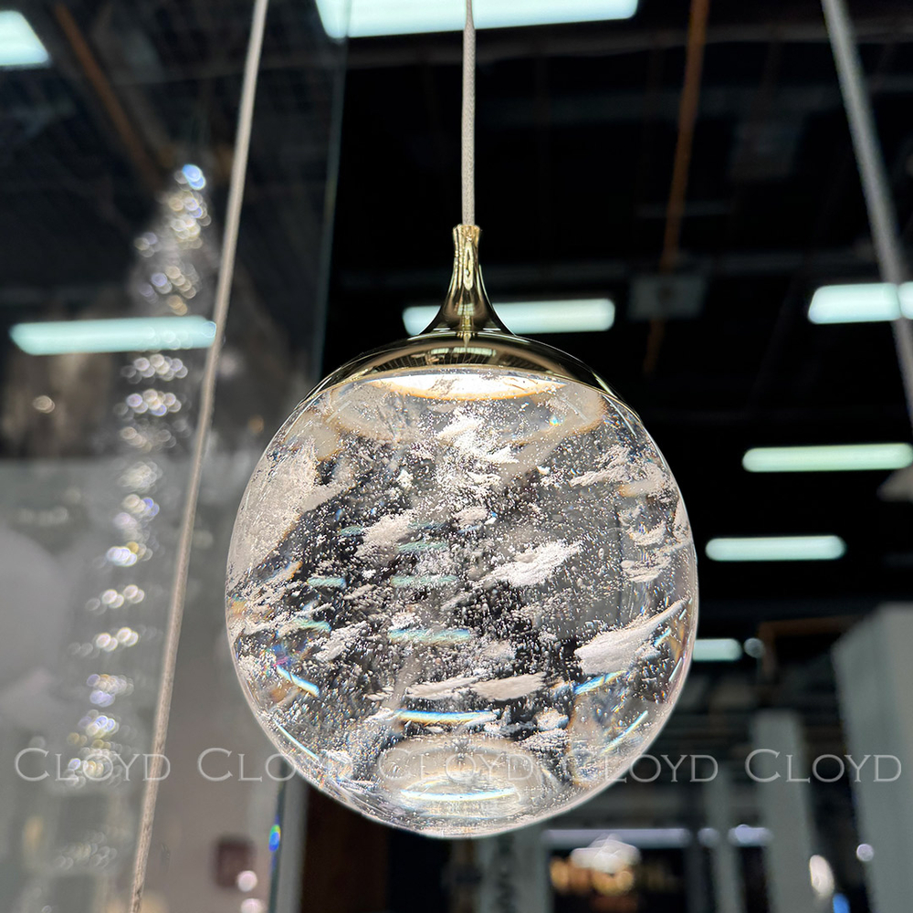 Подвесной светильник Cloyd COPERNIC P1 / Ø10 см - золото (арт.11562)