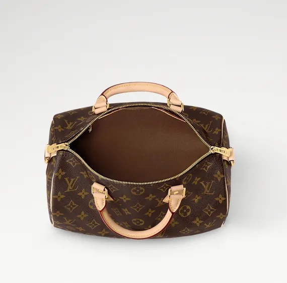Сумка Louis Vuitton Speedy с плечевым ремнем Monogram