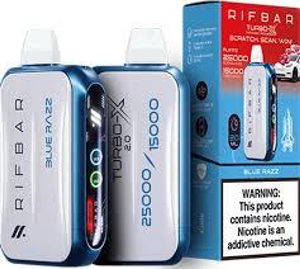 RIFBAR TURBO X 25000 - Blue Razz (5% nic)