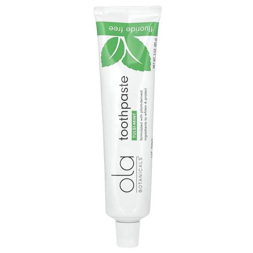 Dr. Mercola, Ola Botanicals, зубная паста, без фторида, тулси и мята, 85 г (3 унции)