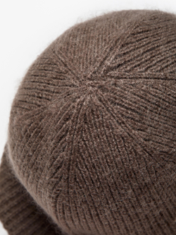 Massimo Dutti Панама из смесового кашемира, кротово-коричневый