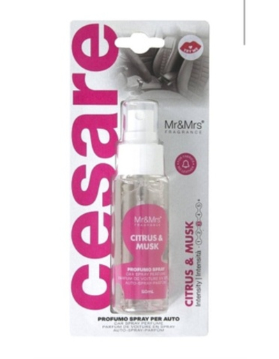Mr&Mrs Fragrance Арома-спрей для автомобиля CITRUS & MUSK | ЦИТРУС и МУСКУС 50мл