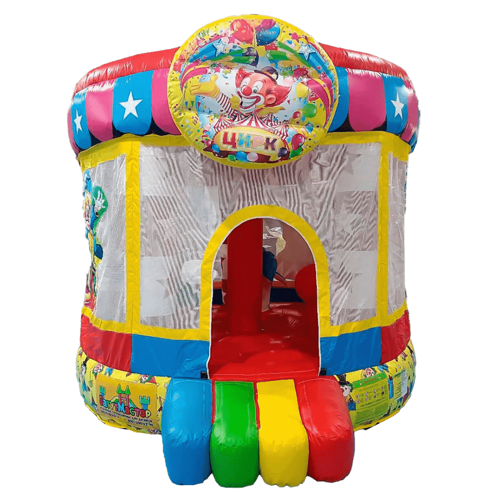 Детский надувной батут "Шатёр цирка" 4*4*3,4 м
