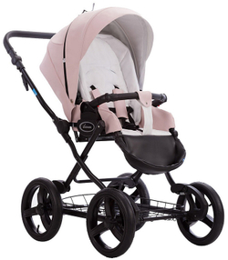 Детская коляска AroTeam Cocoline Prima 3 в 1 с автокреслом Avionaut Cosmo 01 св.розовая кожа
