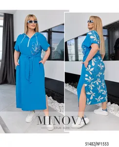 Платье 1553-бирюзовый Minova