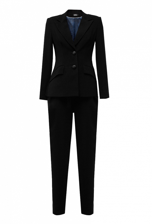 Брючный костюм чёрный 17-03-20FW