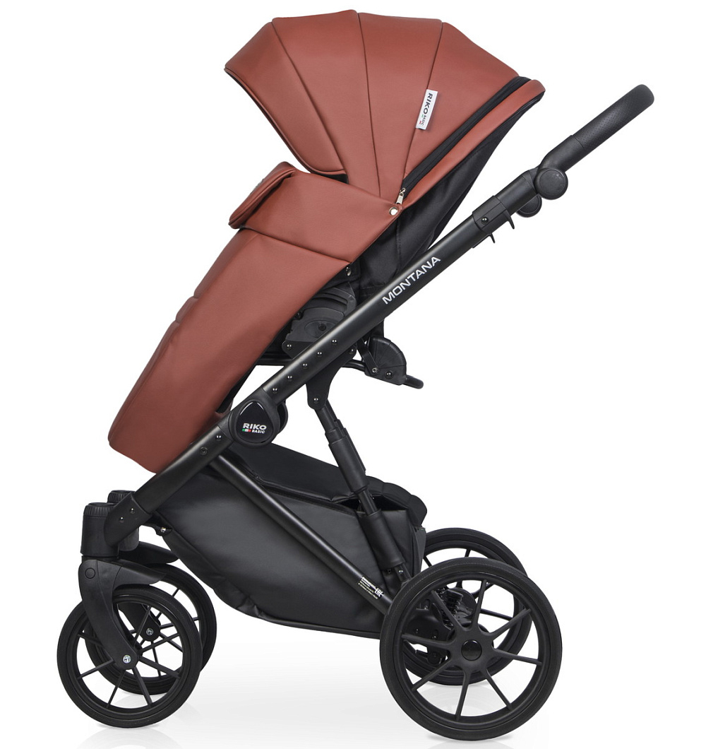 Детская коляска Riko Basic Montana Ecco 3 в 1 17 Maroon (т.бордовый)