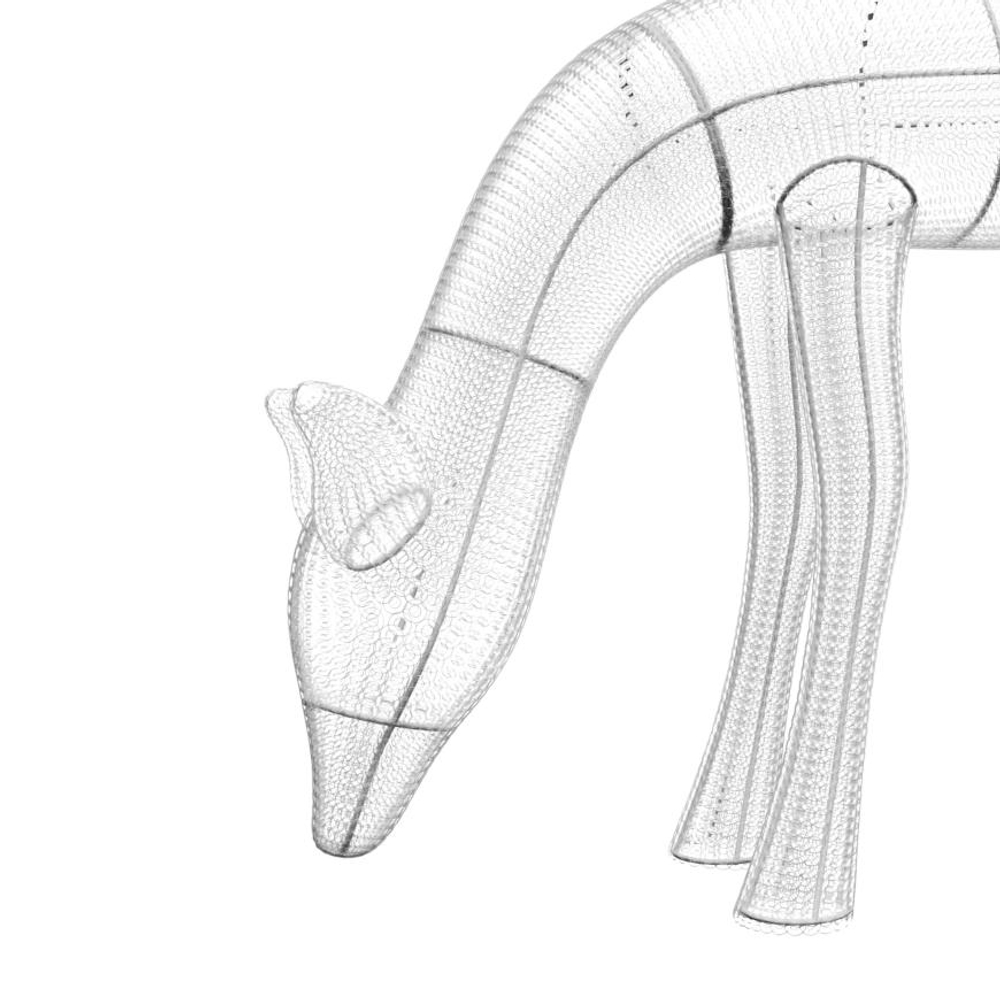 Умная уличная гирлянда «Оленуха» Twinkly Reindeers Doe, RGB + W (70x75 см, 160 светодиодов)