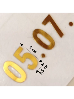 Наклейки цифры на свадебные бутылки и аксессуары