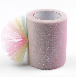 Фатин с глиттером "Радуга" 7,5 см