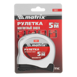 Рулетка Magnetic,5 м х 19 мм,магнитный зацеп Matrix
