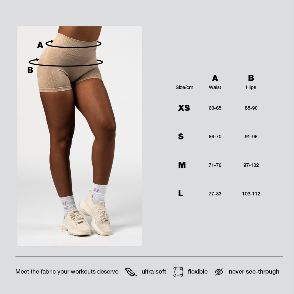 Шорты High Waisted Push-Up Shorts TOTALLY SEAMLESS 304 Кремовые